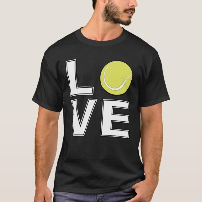 Camiseta Amo el tenis (Anverso)
