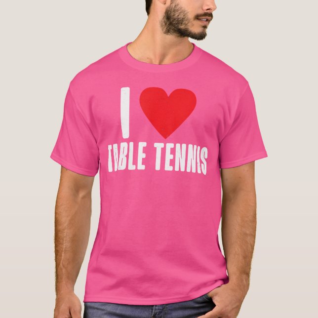 Camiseta Amo el tenis de mesa (Anverso)