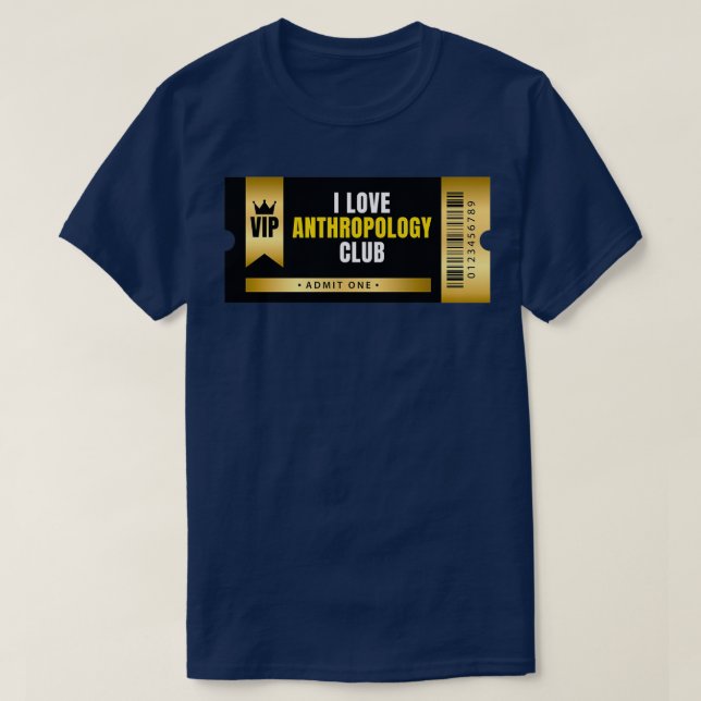 Camiseta Amo el Ticket del Club de Antropología (Diseño del anverso)