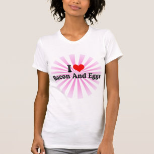 Camiseta Amo el tocino y los huevos