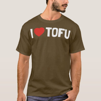 Camiseta Amo el Tofu Funny Heart Vegan Vegetarian Valentin