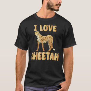 Camiseta Amo el traje de guepardo Amo animal salvaje Gran g