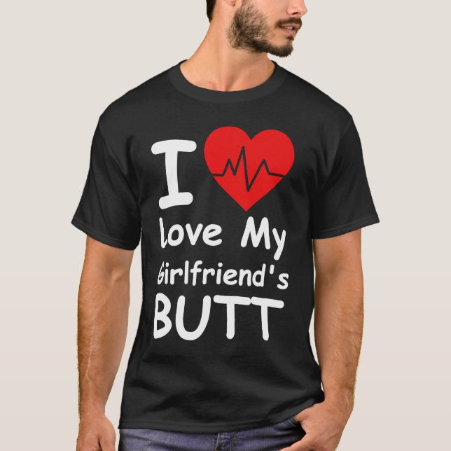 Camiseta Amo el trasero de mi novia (Anverso)