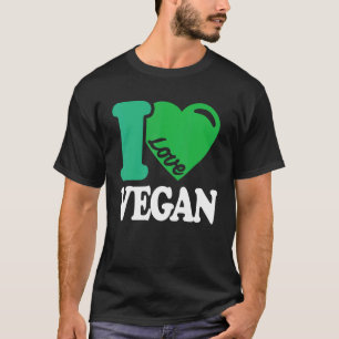 Camiseta Amo el Vegan - Vintage Retro Heart Vegan Plant Bas