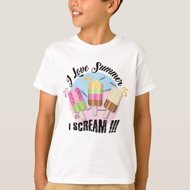 Camiseta Amo el verano - ¡¡¡Grito!!! (Anverso)