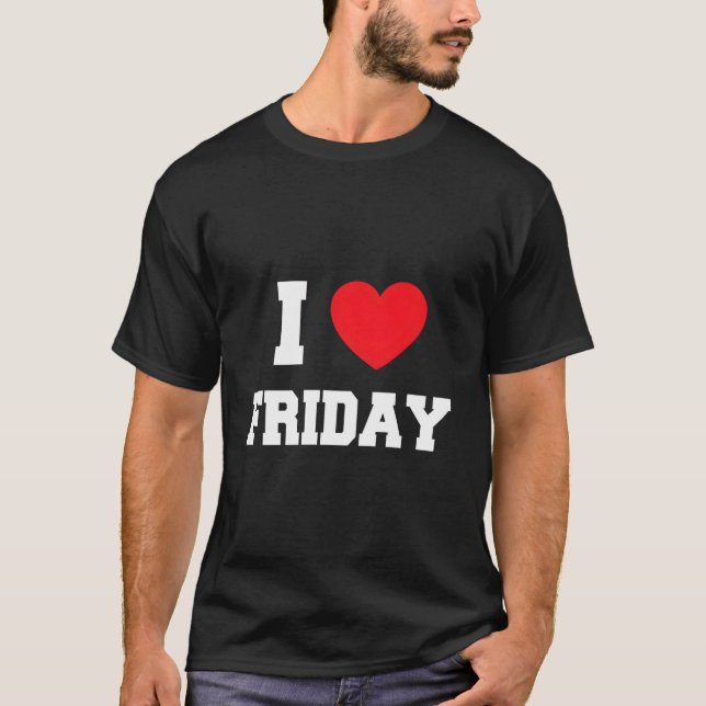 Camiseta Amo el viernes (Anverso)