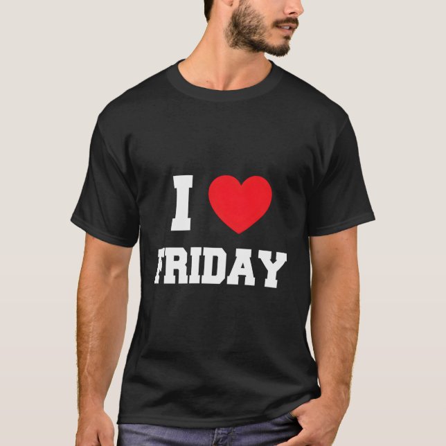 Camiseta Amo el viernes (Anverso)