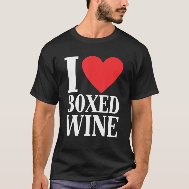 Camiseta Amo el vino barato en caja 1 (Anverso)