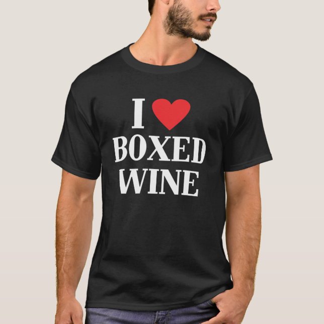 Camiseta Amo el vino barato en caja 3 (Anverso)