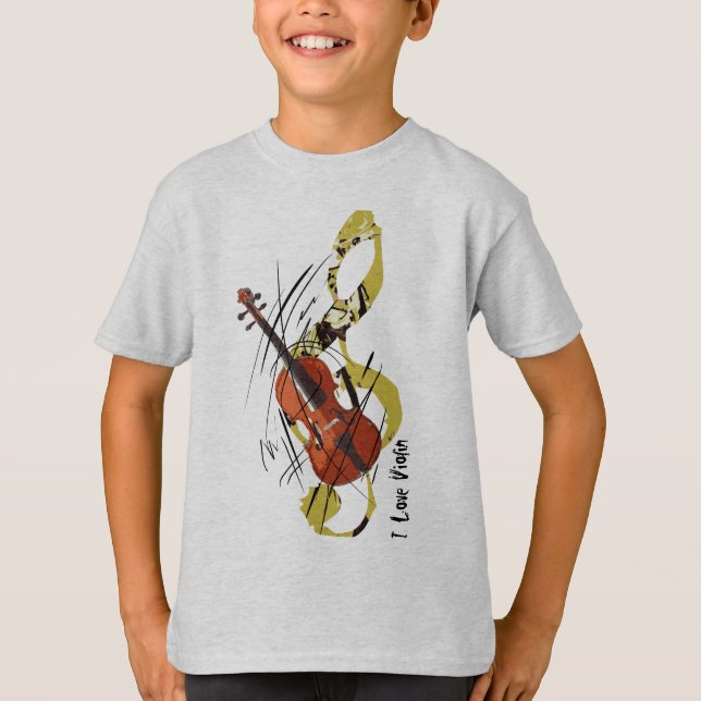 Camiseta Amo el violín (Anverso)