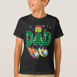 Camiseta Amo el voleibol y corazón el voleibol navideño vol