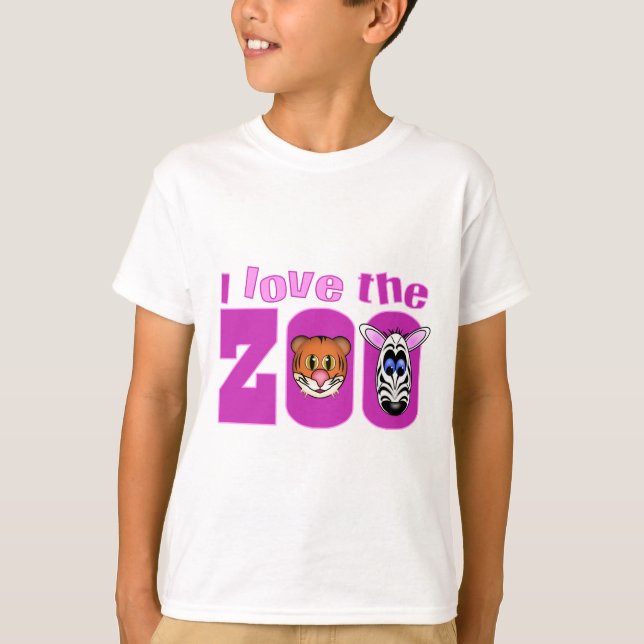 Camiseta Amo el zoológico (Anverso)