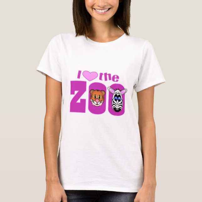 Camiseta Amo el zoológico (Anverso)