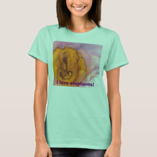 Camiseta ¡Amo elefantes!