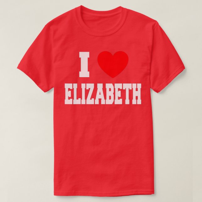 Camiseta Amo Elizabeth (Diseño del anverso)