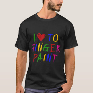 Camiseta Amo Encantado Pintar Con Los Dedos Pinto Pareja Bo