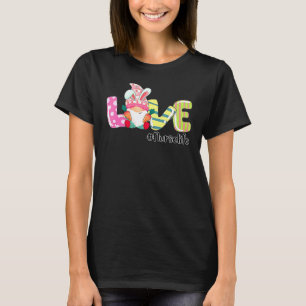 Camiseta Amo Enfermera Pascua Bunny Stethoscope Día de la M
