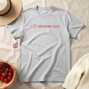Camiseta Amo Ensalada Casera Tipografía