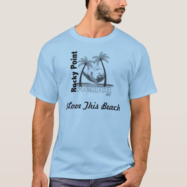 Camiseta Amo esta playa (Anverso)