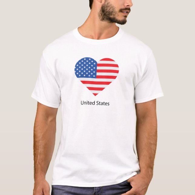 Camiseta Amo Estados Unidos (Anverso)
