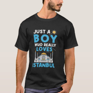 Camiseta Amo Estambul Viajes de vacaciones País Turístico T