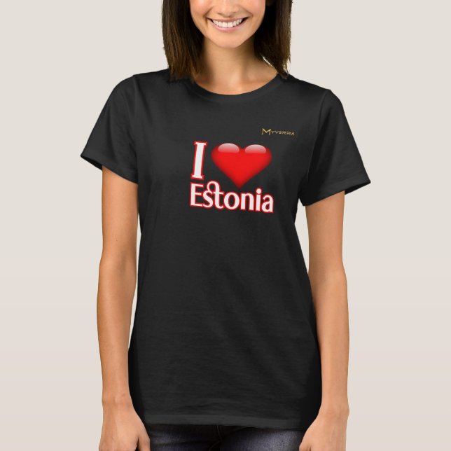 Camiseta Amo Estonia (Anverso)