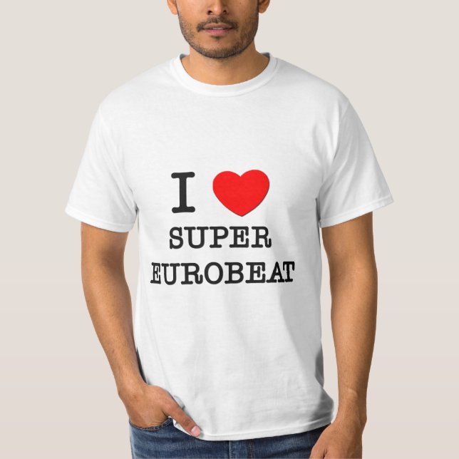 Camiseta Amo Eurobeat estupendo (Anverso)