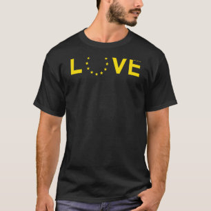 Camiseta Amo Europa Bandera Unión Jack Ue Bandera Anti Brex