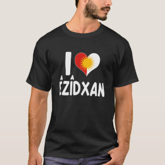 Camiseta Amo Ezidxan Bandera Del Sol Yezidi Corazón Orgullo