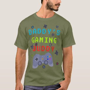 Camiseta Amo familiar Daddys Gaming Buddy Kids