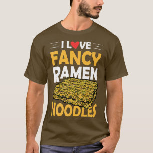Camiseta Amo Fancy Ramen Noodles Graciosos Noodle Comedor A