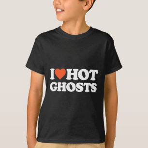 Camiseta Amo Fantasmas Calientes - Corazón Fantasmas Calien