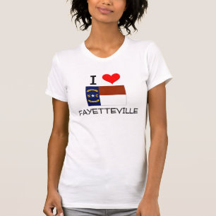 Camiseta Amo Fayetteville Carolina del Norte