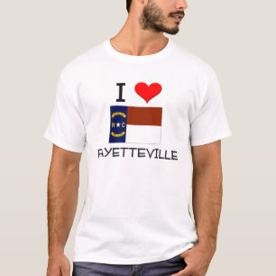 Camiseta Amo Fayetteville Carolina del Norte