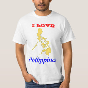 Camiseta Amo Filipinas con el mapa