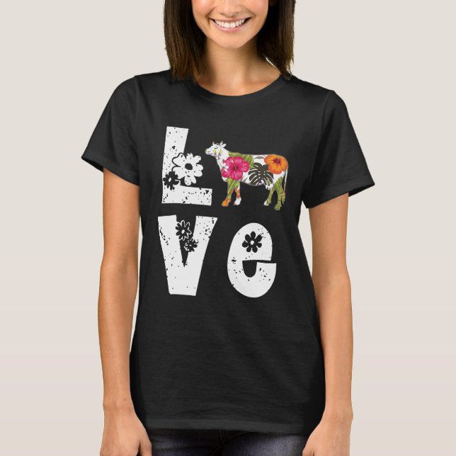 Camiseta Amo Flor de Vacas (Anverso)