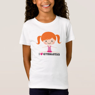 Camiseta Amo fractura del lado del chica del dibujo animado