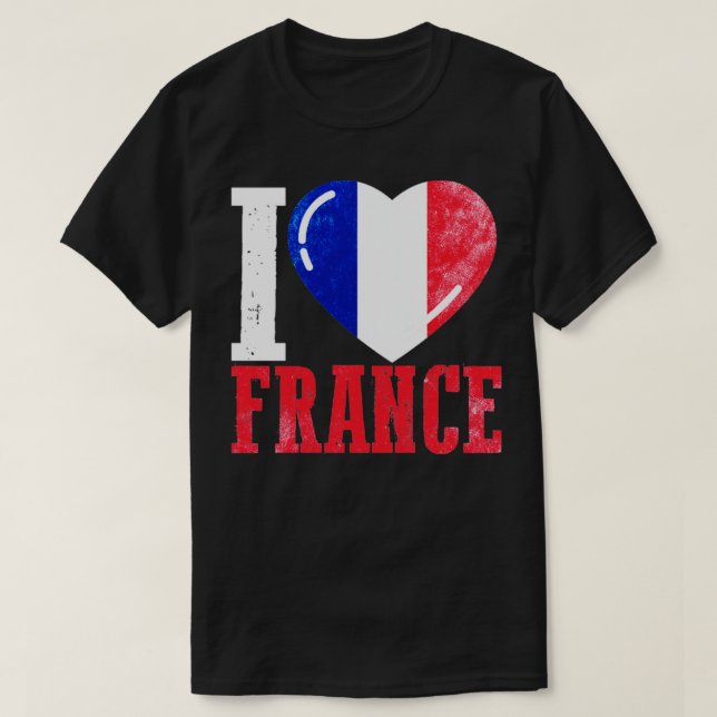 Camiseta Amo Francia (Diseño del anverso)