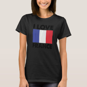 Camiseta Amo Francia Corazón Francia Familia Viajes Francia