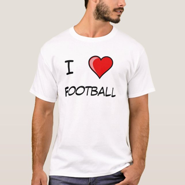 Camiseta Amo fútbol (Anverso)