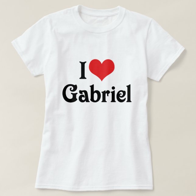 Camiseta Amo Gabriel (Diseño del anverso)