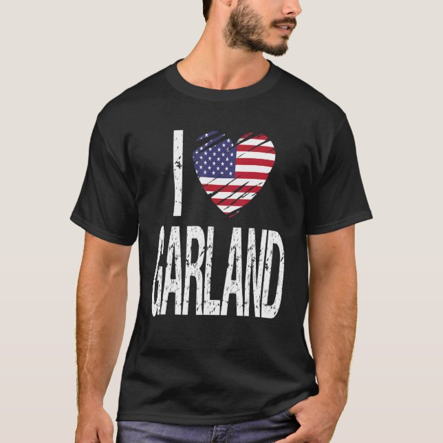Camiseta Amo Garland con bandera estadounidense (Anverso)