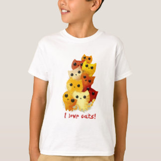 Camiseta Amo gatos