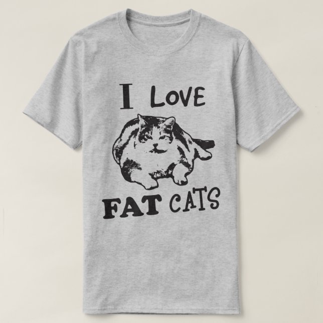 CAMISETA ¡AMO GATOS DEL FAT! (Diseño del anverso)