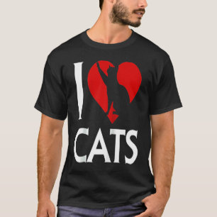 Camiseta Amo Gatos Mundo Gatito Día Gato Maine Tomcat Kitt
