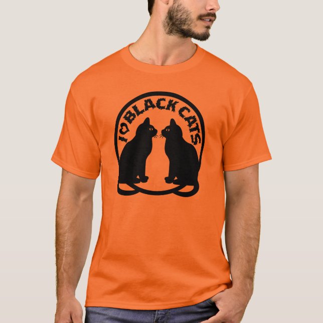 CAMISETA AMO GATOS NEGROS (Anverso)