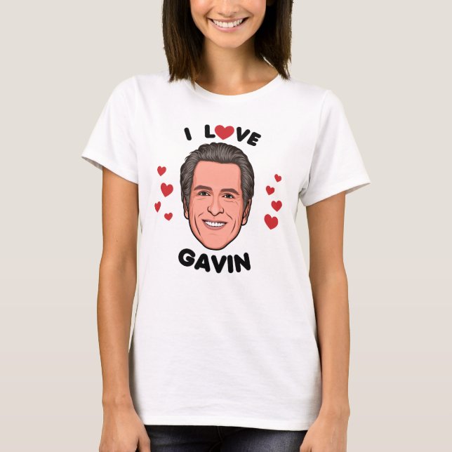 Camiseta Amo Gavin Newsom (Anverso)