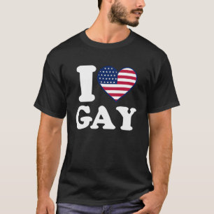 Camiseta Amo Gay yo corazón Gay