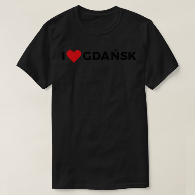 Camiseta Amo Gdansk (Diseño del anverso)