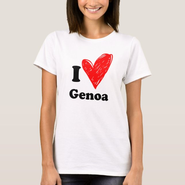 Camiseta Amo Génova (Anverso)